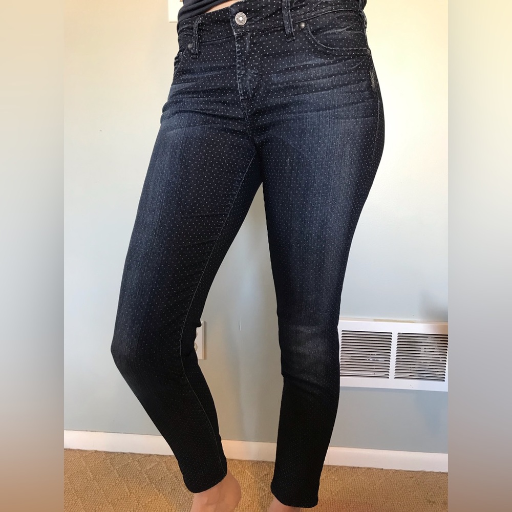 Silver Suki Super Skinny Polka Dot Jeans